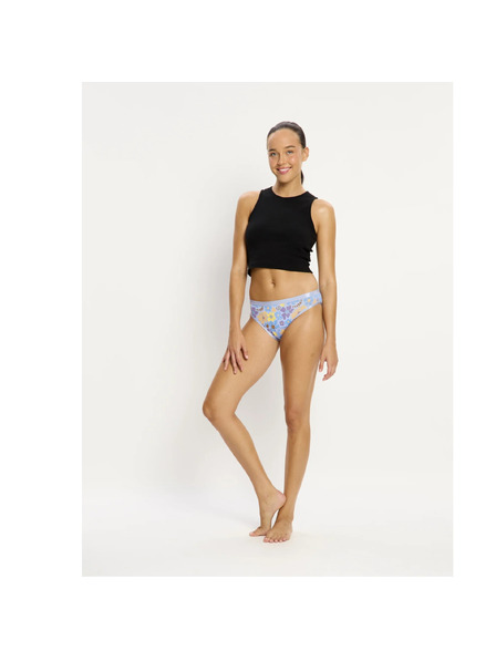 Modibodi Chiloți menstruali Modibodi Classic Bikini Super Happy Daisy Blue