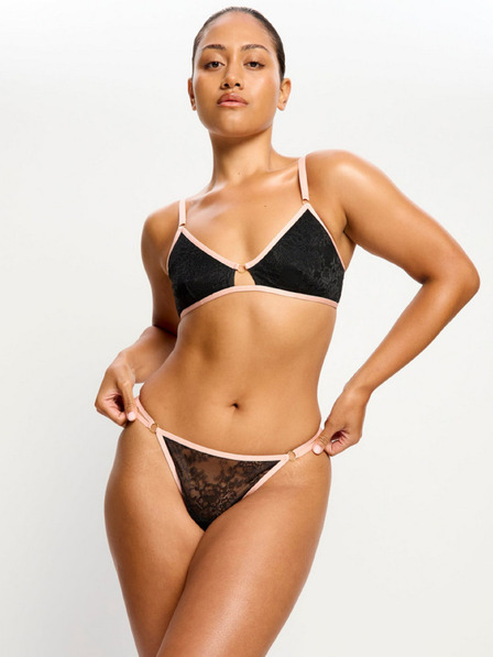 Modibodi Tanga menstruală Modibodi Bliss Thong Light Jet Black