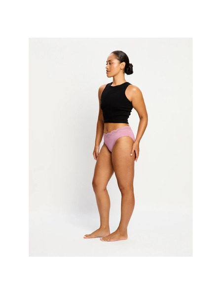 Modibodi Chilot menstrual Modibodi Sensual Hi-Waist Bikini Light Dusky Orchid