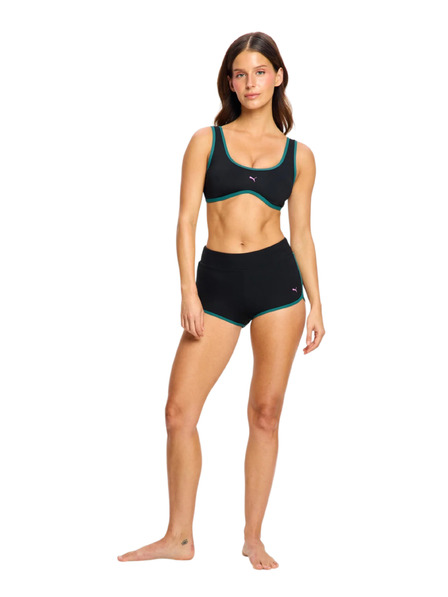 Modibodi Costum de baie menstrual Puma & Modibodi Short Super Black Orchid partea de jos