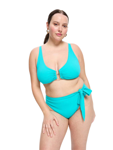 Modibodi Costum de baie menstrual Modibodi Molokai Hi-Waist Tie Bottom Ocean partea de jos