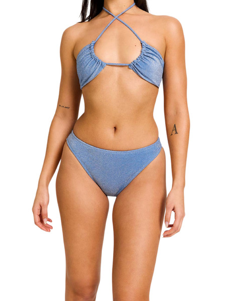 Modibodi Costum de baie menstrual Modibodi Shimmer Hi-Leg Cheeky Mineral Blue partea de jos
