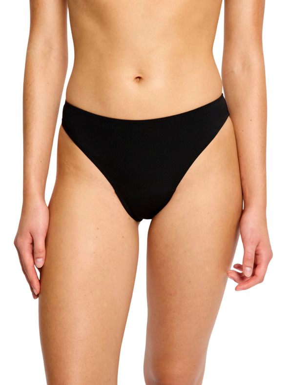 Modibodi Costum de baie menstrual Modibodi Hi-Leg Cheeky Bottom Super Black partea de jos