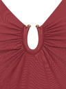 Modibodi Costum de baie menstrual Modibodi High V Neck One Piece Sahara Red