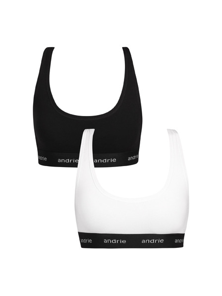 andrie Set de doi - sutien pentru femei Andrie multicolor (PS 2893-black/white)