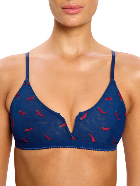 Modibodi Sutien Modibodi Intimates V Day V-Bralette Navy Chilli