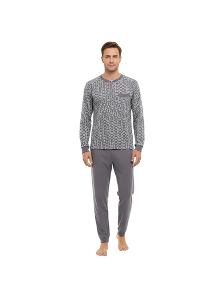 Gianvaglia Pijama pentru bărbați Gianvaglia multicolor (2501/grey)