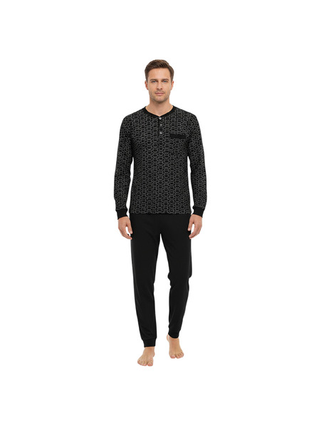 Gianvaglia Pijama pentru bărbați Gianvaglia multicolor (2501/black)