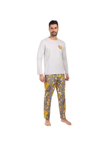 Lonka Pijama bărbați Lonka multicolori (Lopping bere/print melange)