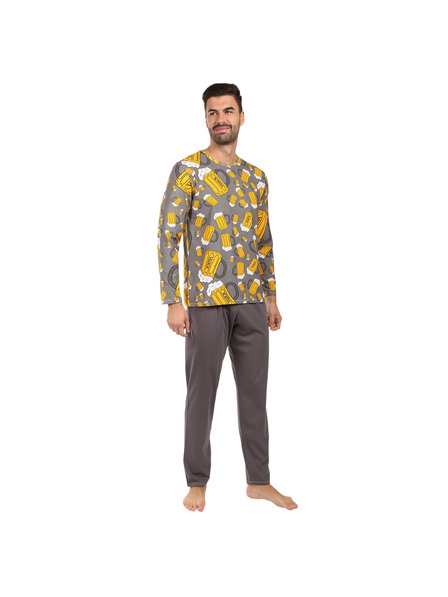 Lonka Pijama bărbați Lonka multicolori (Lopping bere mare gri)