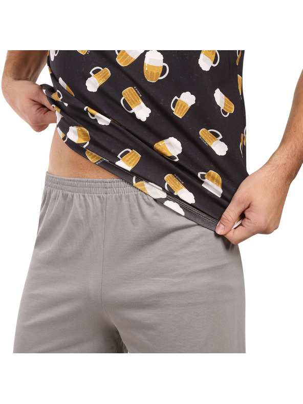 Lonka Pijama bărbați Lonka multicolori (Koffing bere/jumătate litru)