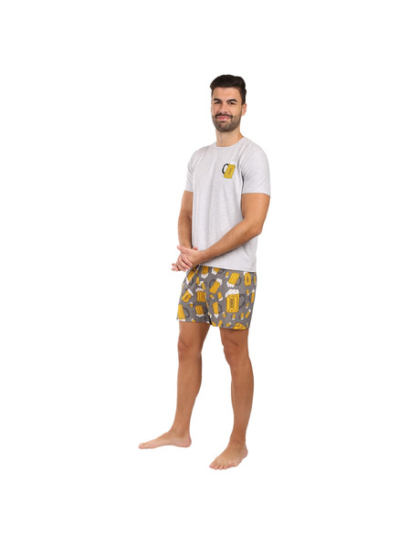 Lonka Pijama bărbați Lonka multicolori (Koffing bere mare/print)