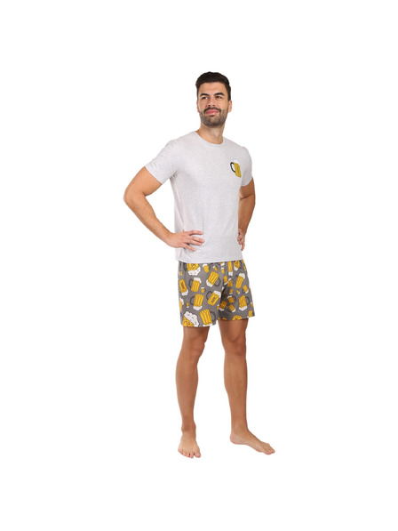 Lonka Pijama bărbați Lonka multicolori (Koffing bere mare/print)