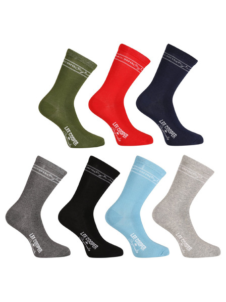 Lee Cooper Set de șapte - șosete Lee Cooper înalte multicolore