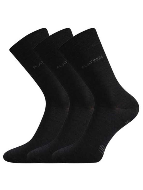 Lonka Set de trei - șosete Lonka înalte negre