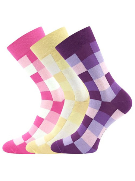 Lonka Set de trei - ciorapi veselí Lonka multicolori