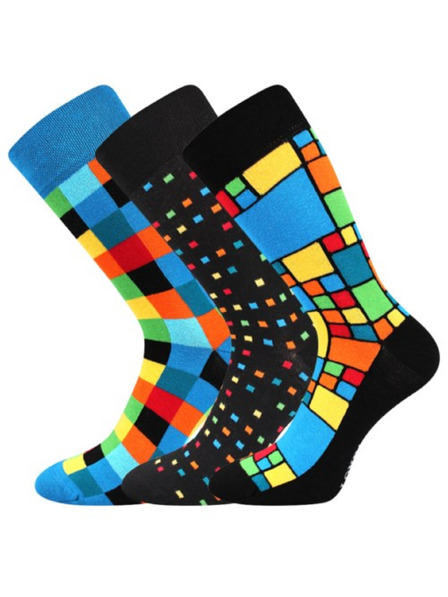 Lonka Set de trei - ciorapi Lonka multicolori