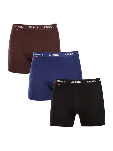 Atlantic Set de trei - boxeri bărbătești Atlantic multicolori