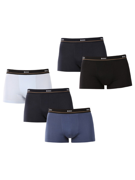 BOSS Set de cinci - boxeri bărbătești BOSS multicolori