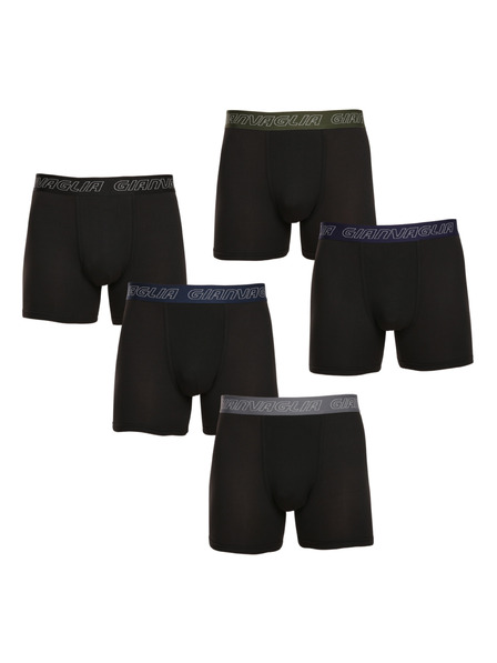 Gianvaglia Set de cinci - boxeri pentru bărbați Gianvaglia negri