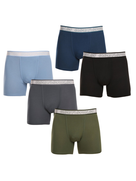 Gianvaglia Set de cinci - boxeri pentru bărbați Gianvaglia multicolori