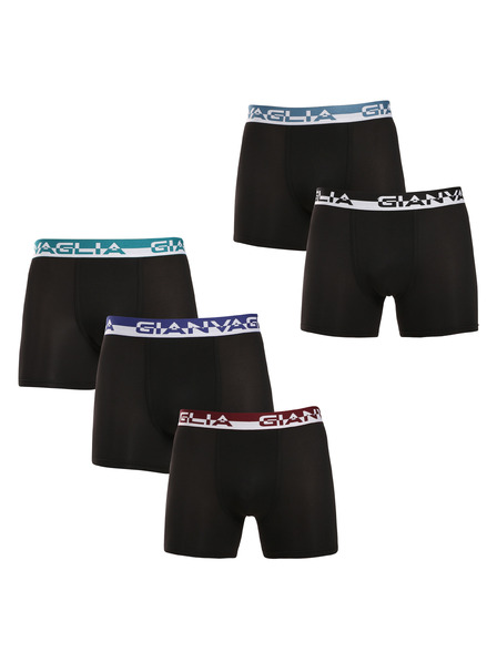 Gianvaglia Set de cinci - boxeri pentru bărbați Gianvaglia negri