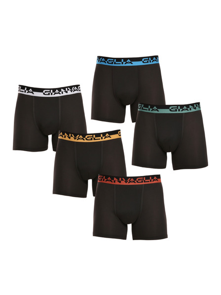Gianvaglia Set de cinci - boxeri pentru bărbați Gianvaglia negri