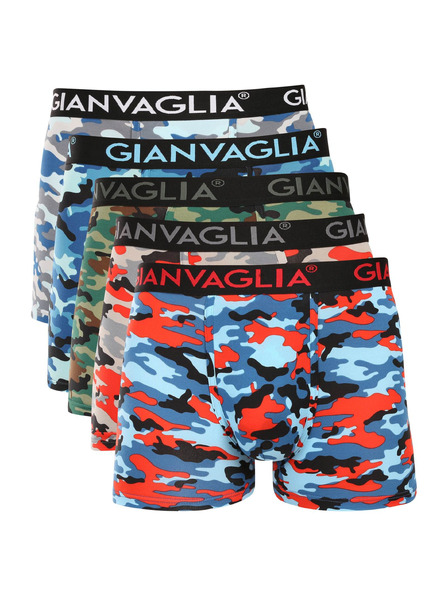 Gianvaglia Set de cinci - boxeri pentru bărbați Gianvaglia multicolori