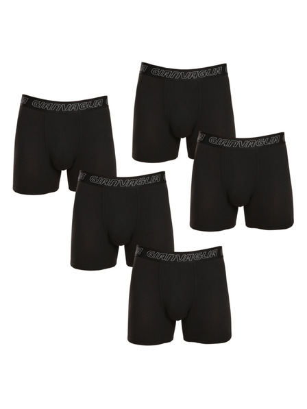 Gianvaglia Set de cinci - boxeri pentru bărbați Gianvaglia negri