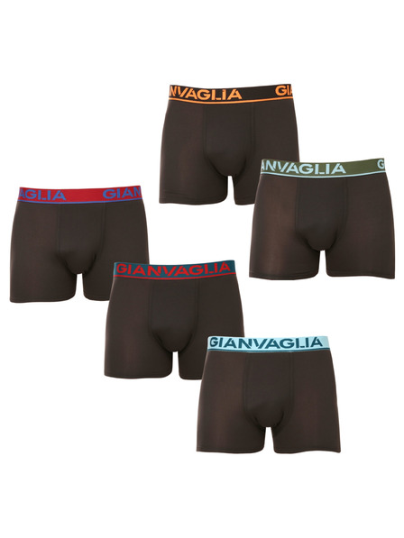 Gianvaglia Set de cinci - boxeri pentru bărbați Gianvaglia negri
