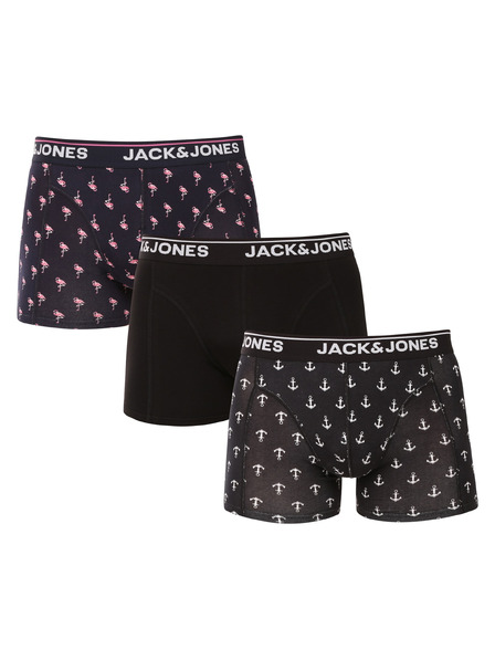 Jack & Jones Set de trei - boxeri pentru bărbați Jack and Jones multicolori