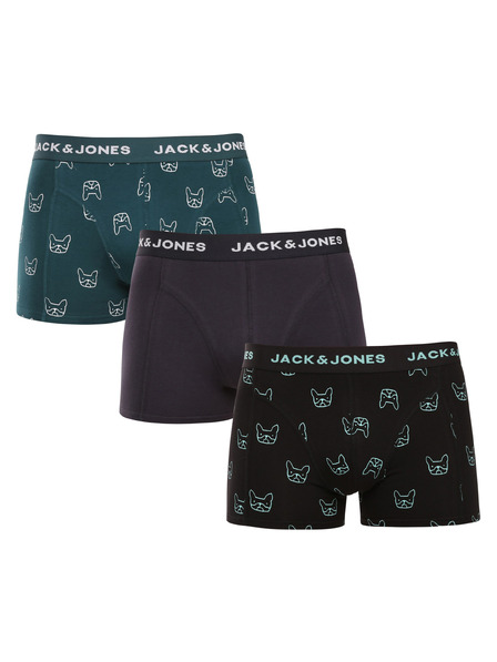 Jack & Jones Set de trei - boxeri pentru bărbați Jack and Jones multicolori