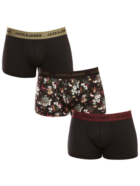 Jack & Jones Set de trei - boxeri pentru bărbați Jack and Jones multicolori