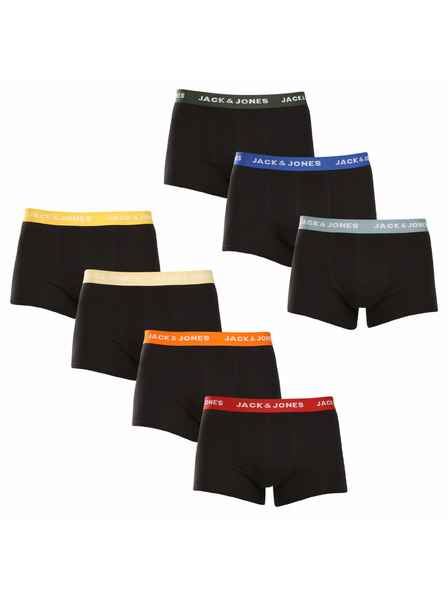 Jack & Jones Set de șapte - boxeri pentru bărbați Jack and Jones negri