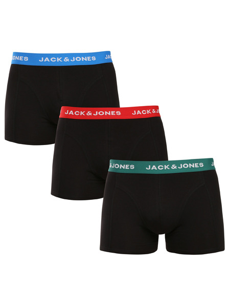 Jack & Jones Set de trei - boxeri pentru bărbați Jack and Jones negri