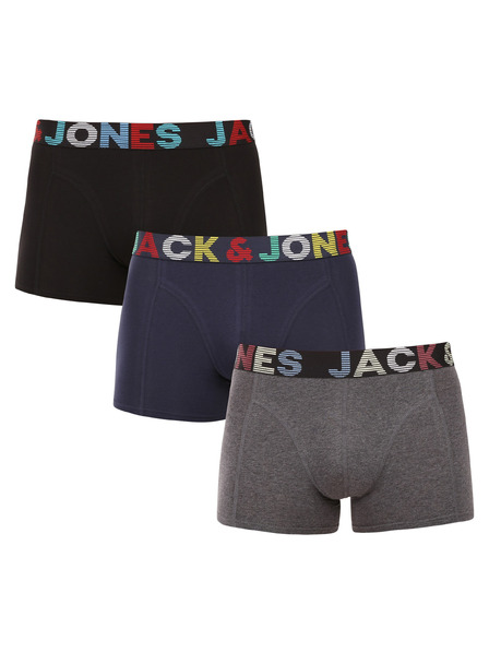 Jack & Jones Set de trei - boxeri pentru bărbați Jack and Jones multicolori