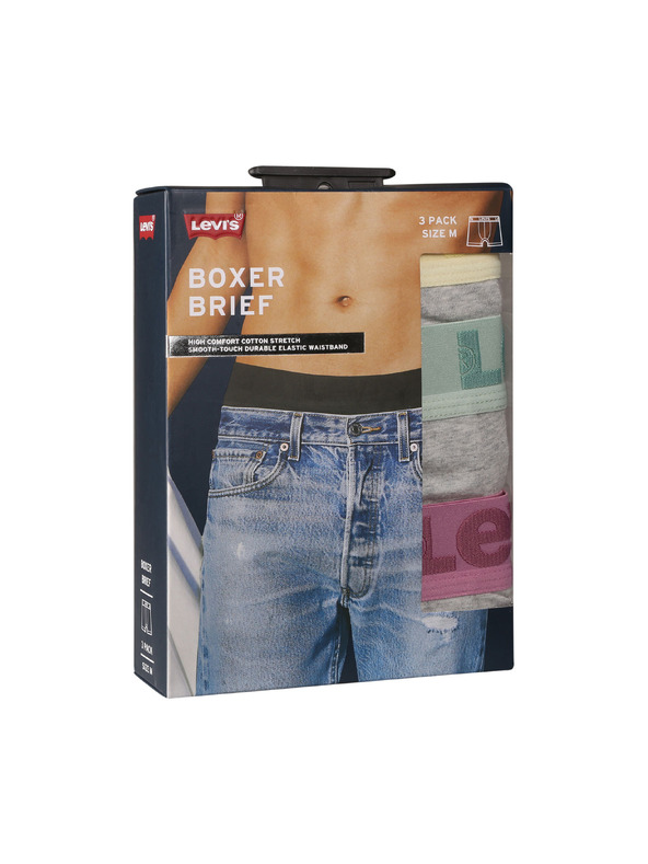 Levi's® Set de trei - boxeri bărbătești Levis multicolori
