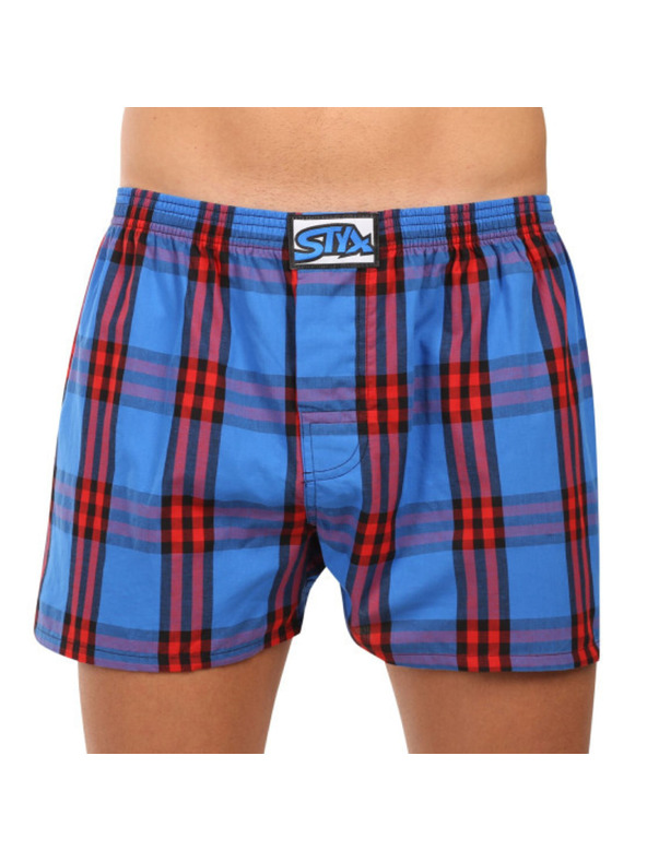 Styx Set de zece - boxeri bărbătești Styx clasic elastic multicolori