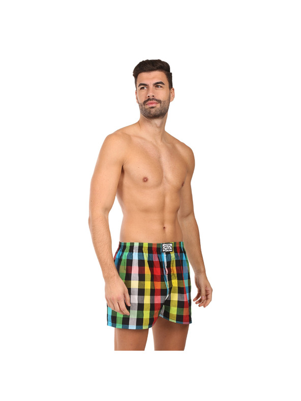 Styx Set de zece - boxeri bărbătești Styx clasic elastic multicolori