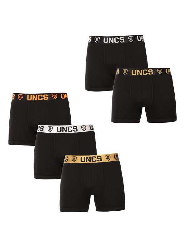UNCS Set de cinci - boxeri bărbătești UNCS negri