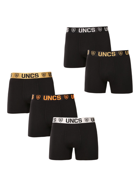 UNCS Set de cinci - boxeri bărbătești UNCS negri