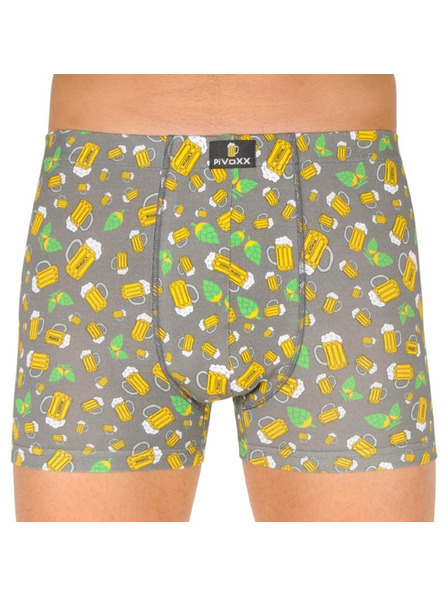 VoXX Boxeri bărbătești VoXX multicolori (Kevin-bere/gri mic)
