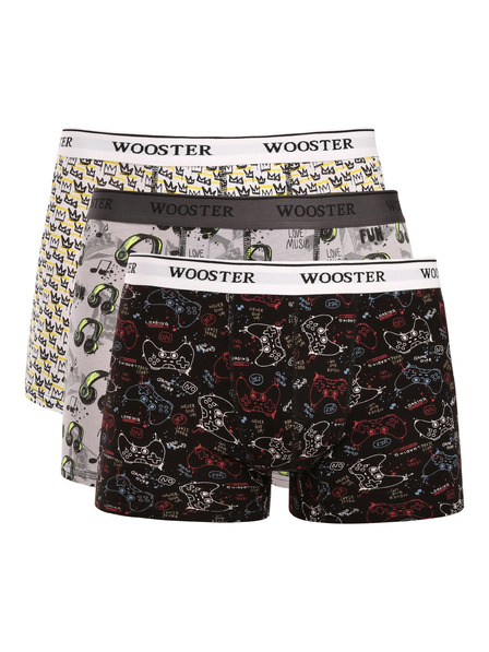 Wooster Set de trei - boxeri bărbătești Wooster multicolori