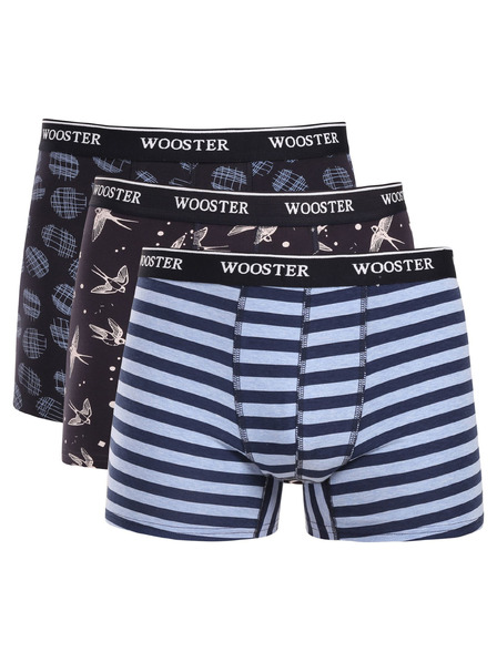 Wooster Set de trei - boxeri bărbătești Wooster multicolori
