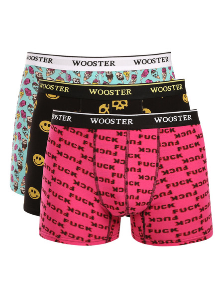 Wooster Set de trei - boxeri bărbătești Wooster multicolori