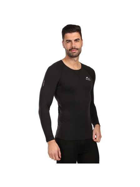 HUSKY Tricou termic pentru bărbați HUSKY MERTEE merino negru