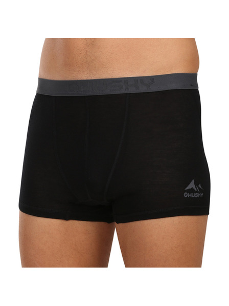 HUSKY Boxeri pentru bărbați HUSKY MEX merino negri