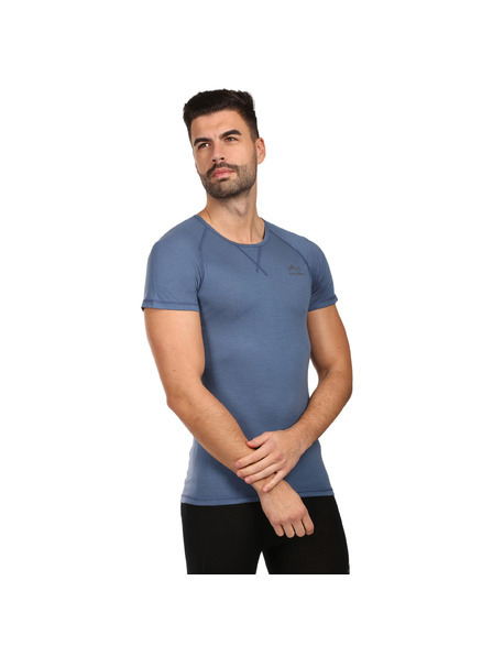 HUSKY Tricou termic pentru bărbați HUSKY MERSA merino albastru
