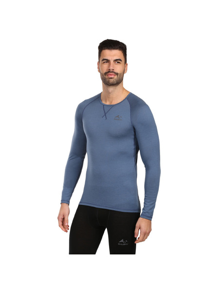 HUSKY Tricou termic pentru bărbați HUSKY MEROW merino albastru