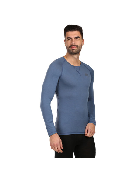 HUSKY Tricou termic pentru bărbați HUSKY MEROW merino albastru